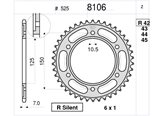 CORONA IN ACCIAIO PER CATENA ORIGINALE 525 PER KTM 1190 ADVENTURE/R 2013/2015 - Dentatura : 44 denti