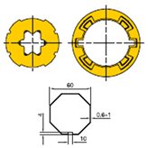 KIT adattatore per rullo ottagonale motori tapparelle da 60 515.06000