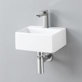 Lavabo sospeso/appoggio Quadro Mini 32 bordo fino