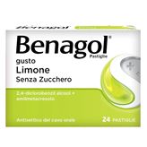 Benagol 24 Pastiglie Gusto Limone Senza Zucchero - 6+ Anni