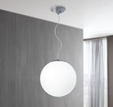 I-LAMPD/S45 BCO - Sospensione Sferica Lampadario Moderno Vetro Bianco E27