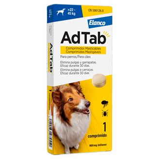 Adtab Per Cani Da 22kg A 45kg 3 Compresse Masticabili 900mg