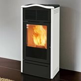 ITALIANA CAMINI by EDILKAMIN - STUFA A PELLET KW.7 PIRO2 CLASSE A+ BIANCO OPACO