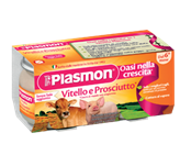 Plasmon Omogeneizzato Vitello E Prosciutto Cotto 4x80g