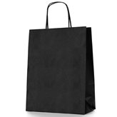 Shopper Carta Colorata Nero cm36+12x41