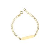 Bracciale Bimbi Oro Giallo GL101607 - Incisione gratuita: Nathan