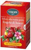 Viropa-10 Vitamine Vitamintee Fragola Di Bosco Infuso Alla Frutta Con Vitamine 15 Bustine