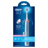 Oral-B Spazzolino Elettrico Pro 3 Blu Sensitive + 2 Testine