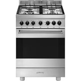 Smeg B61GMX2 - Cucina Serie Master - 60x60 - 4 fuochi a gas - forno da 70 lt - inox - classe A