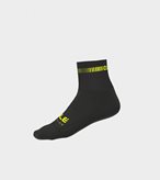 Calzini ciclimo Q-SKIN 12cm ALE' LOGO nero giallo fluo - Taglia : L/44-47