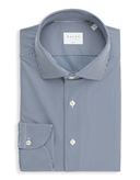 Camicia Collo francese piccolo Righe Twill Blu navy