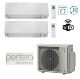 Ultima Versione Climatizzatore Condizionatore Dual Split DAIKIN EU R32 Perfera ALL SEASON 12+12 2MXM50A (9) + 2x FTXM35A WIFI