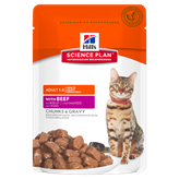 Hill's Science Plan Feline Adult con Beef 12 x85g