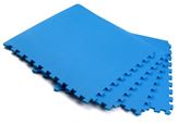 K Fitness Tappetino Componibile Blu 62x62x1,2 cm - Set 4 pezzi