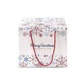 Bag Box Portapanettone Cristalli Merry Christmas 24.5 cm x 24.5 cm x 20 cm