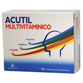 Angelini Acutil Multivitaminico Integratore Alimentare 20 Compresse Effervescenti