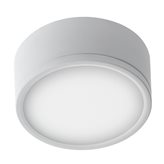 LED-KLIO-R11 - Plafoniera Tonda Alluminio Bianco Led 16 watt Luce Naturale