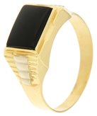 Anello Uomo Oro Giallo Bianco GL100212 - Misura anello : 22