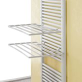 Set 2 pezzi Stendibiancheria per termoarredo in plastica bianco