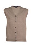 Coveri Collection Gilet con bottoni ton sur ton e logo ricamato - XL / Beige