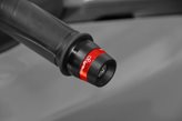 COPPIA STABILIZZATORI MANUBRIO LIGHTECH CON GHIERA INTERCAMBIABILE PER HONDA (Tutti i modelli) - Colore : NERO-ALLUMINIO