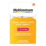 Multicentrum Cuore, Mente e Vista Boost Omega 3 - Integratore per il benessere del cuore e della vista - 120 capsule