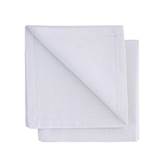 Tovaglioli Gioele in cotone 35x35, Set da 2, Bianco