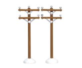 Lemax telephone poles, set of 2