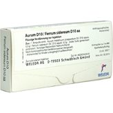 Aurum D10 / Ferrum Sidereum D10 Weleda 8 Vials Of 1ml