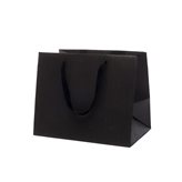 Buste Shopper Fondo Largo Kraft Elegance Nero cm30x25x36