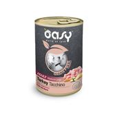 Oasy grain free formula adult medium/large tacchino con verdure 400gr