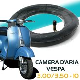 Camera d'aria 3.00/3.50-10 100/90-10 VESPA 50/125/150 APE 50 Valvola ferro curva