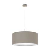 Eglo lampadario a sospensione Ã˜  53 x H 110 cm Pasteri taupe e nickel opaco