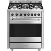 Smeg B71GMX2 Cucina da accosto cm. 70x60 - 5 zone cottura a gas + 1 forno elettrico - inox antimpronta