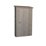 Ripostiglio mis 102 x 57 cm in legno - Impermeabilizzazione : Ardesia Rossa (+€ 10,00), Parete posteriore : Si (+€ 29,90)
