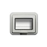 Placca Stagna Bianca 3 Posti Serie Civili LivingLight-Luna 24603N