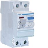 Interruttore differenziale Hager 2P 25A 30MA AC 2 moduli CDC724H