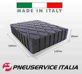 Tampone di appoggio per ponte sollevatore 160X120 H:30mm