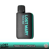 Lost Mary TOCA AIR Kit Batteria Ricaricabile 750mAh + Pod VIRGINIA TOBACCO Elfbar - SCEGLI LA NICOTINA : 20mg- ml : 2ml