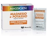 Massigen Magnesio e Potassio Zero Zuccheri - Integratore Alimentare per la stanchezza - 24+6 Buste