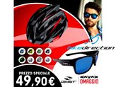 Casco Gist Primo bianco-rosso e nero-giallo fluo taglia S-M