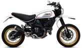 TERMINALE DI SCARICO ARROW PRO-RACE IN ACCIAIO DARK CON CATALIZZATORE PER DUCATI SCRAMBLER DESERT SLED 2017/2020, OMOL