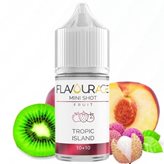 Tropic Island Flavourage Aroma Mini Shot 10ml Pesca Kiwi Litchi (Nicotina: 0 mg/ml - ml: 10)