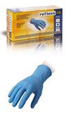 Guanti da esame monouso blu in nitrile senza polvere Reflexx 70 - Small