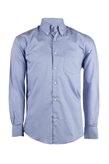 Coveri Collection Camicia button down in cotone operato celeste - L / Celeste