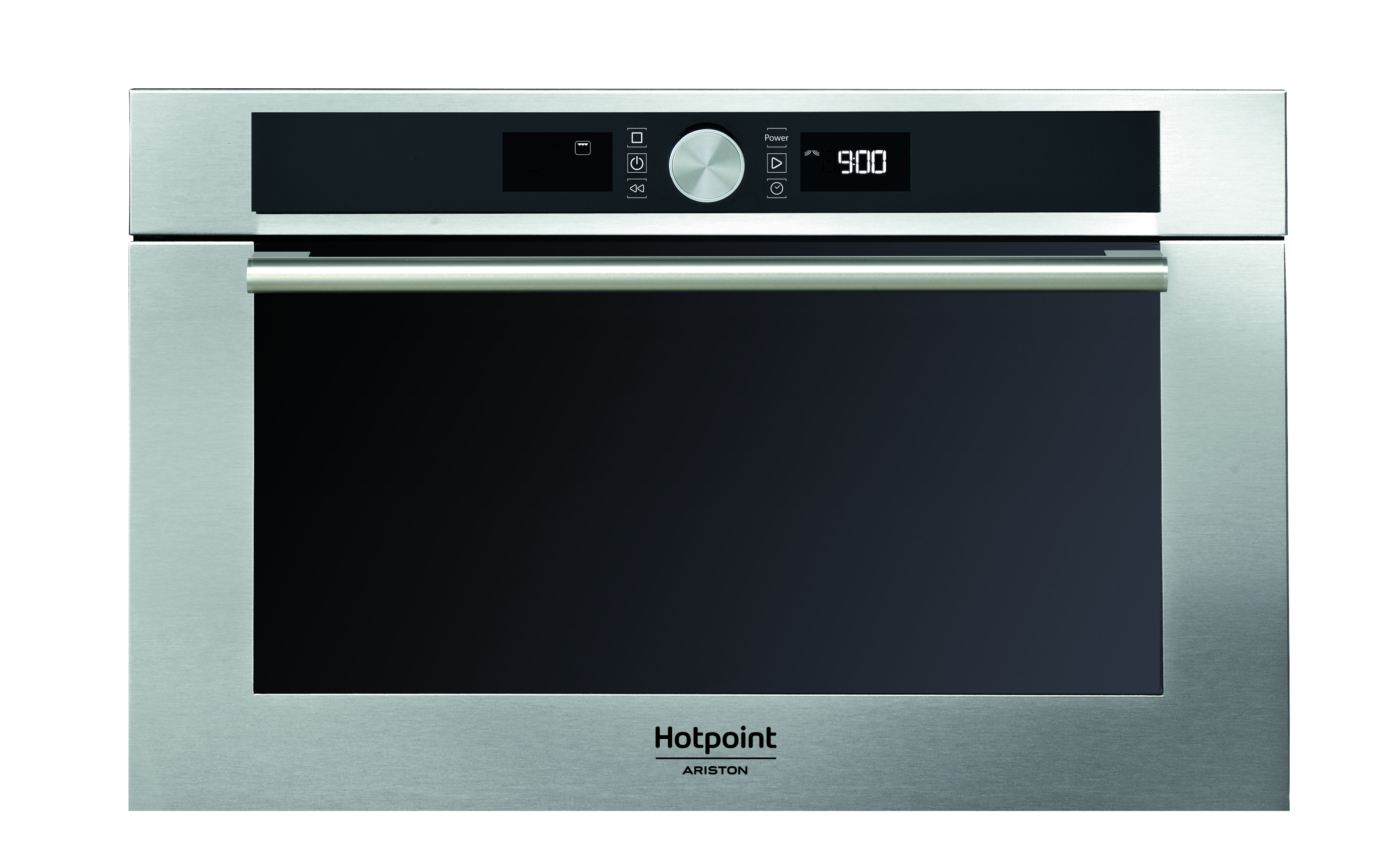 Hotpoint Ariston MD 454 IX HA - Microonde - 31 lt - con grill - altezza 38 cm - 5 funzioni - inox - MD454IXHA