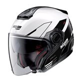 Nolan N40.5 Zefiro N-Com - Metal White Col.30 - Taglia Casco : L/59-60