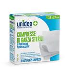 COMPRESSE DI GARZA STERILI unidea 10x10cm 4x25 Compresse