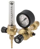 Gas regulator with flowmeter for rechargeable bottle, Argon connexion