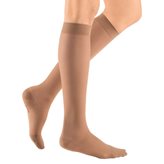 Medi - Mediven Sheer & Soft - Calze compressive medicali classe 1, punta chiusa - AD Gambaletto (paio) - Colore : Beige- Taglia : VI- Versione : Corto